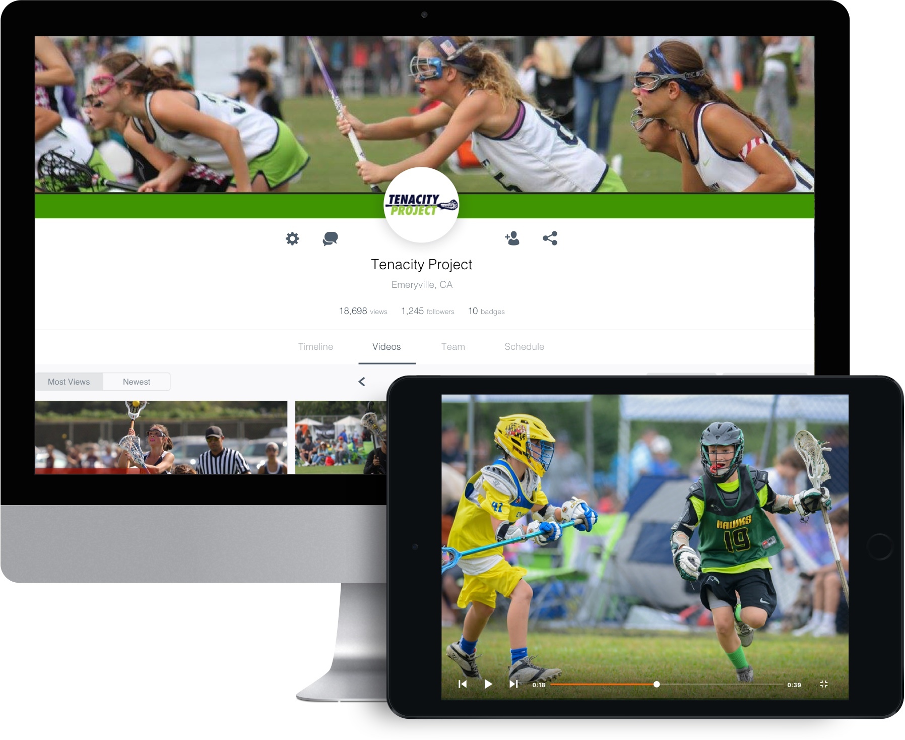 Get Hudl for your lacrosse team.