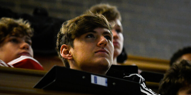 players in a meeting