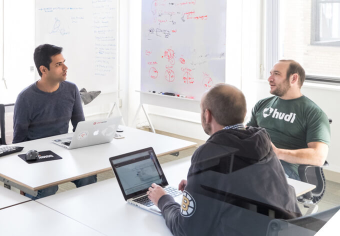 The Hudl product team planning new features