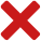 Red cross icon