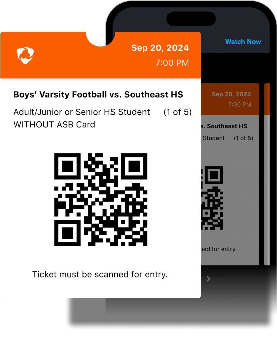 Photoillustration of a digital ticket featuring a QR code, being displayed on a mobile phone